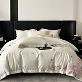 140S Luxury Flowers Embroidery Thickened Duvet Cover | Yedwo Home